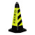 反光路锥 雪糕筒路障柱隔离墩 交通安全锥 标识警示设施 禁止停 红白6mm粗3米长