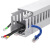 劳瑞 PVC线槽明装灰色塑料配电箱布线槽网线电线电缆理线阻燃pvc行线槽 25*25粗齿（一组）