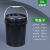 批发化工桶塑料桶包装桶黑色避光桶pp桶试剂瓶方桶避光塑料罐 18L-黑色桶(易开盖)
