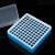 塑料离心管盒透明盖PCR管盒样品离心管架离心管盒 0.5ml 72孔