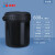 化科 实验室用 黑色避光密封罐 500/1000毫升塑料罐 600ml易拉搓黑色，18个装