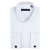 劳斯名爵（RollsMinjor）免烫衬衫男长袖条纹修身商务休闲男士衬衣纯棉正装法式衬衫男 白灰条纹 38