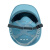 大团小圆轻型PE防撞帽 透气轻便型安全帽车间轻薄防撞帽可印刷工厂车间帽 蓝色 (重量约220克)
