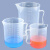 赫思迪格 透明量杯 带刻度杯 塑料计量杯 测量杯容量杯 塑料量杯 250ML JG-302