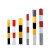 定制镀锌钢管警示柱道路防撞柱地埋红白反光立柱安全道口路口警示 750*89*2.0红白立柱 1根的价格