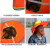 京斯坦 季工地施工遮阳帽檐大款带帽檐头盔散热帽子阻隔紫外线遮阳板罩  遮阳板帽 红色款 