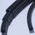 PUBLIC-CO PP阻燃波纹管黑色汽车线束穿线软管塑料波纹管电线保护套管可开口 黑色φ5.2*7.2(200米/卷)