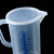 量杯 加厚蓝色刻度量杯 带盖量杯 耐酸碱 厨房烘焙量杯 塑料量杯 500ml加盖