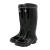 双安 工矿靴 BX001 半筒26cm 39码 带反光条 橡胶材质 矿用雨靴 防滑耐磨舒适