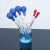 定制短款 刻度吸管 实验室玻璃刻度滴管 带橡胶吸球0.5ml   1ml 蓝色吸球*1个适合2/3/5/10ml