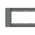 贵派（goldp）三位空白灰色118型(中)面板框架 贵雅A7S-118灰色系列墙壁暗装插座