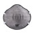 马斯奥  活性炭MC47 防尘口罩N95防雾霾PM2.5工业粉尘装修打磨煤矿头戴式 口罩（不带阀20只/盒环保装）灰色