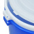 中典 YJ-E086 水桶 圆形塑料桶收纳桶大号水桶酒店厨房环卫物业垃圾桶 蓝色80升