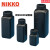 NIKKO试剂瓶塑料瓶样品瓶HDPE瓶圆形方形黑色遮光防漏50-2000ml 100ml圆形广口
