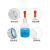 白玻璃滴瓶3060125ml透明试剂瓶红胶头管滴瓶化学实验精油瓶 白色碱式滴瓶125ml一套