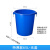 大号圆形垃圾桶户外环卫工业加厚垃圾桶商用食堂厨房垃圾桶 65升桶无盖蓝色