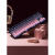 腹灵MK870 黑莓侧刻 机械键盘 有线无线蓝牙客制化 电脑游戏静音 黑曜石 微尘侧刻 BOX白轴圆珠笔音是