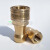 KZ黄铜双封闭式液压快速接头水管高压油管模具接头自封自锁1寸 12（4分）整套