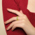 APM MONACOVALENTINE系列 LOVE摩斯密码 925银 戒指 男女同款情侣款 荧光黄 52;