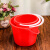 适用于百货红色油漆桶鸡蛋喜蛋小红桶塑料水桶涂刷儿童调漆桶工业 大号有盖4.8升(无提手)