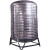定制定制加厚304不锈钢水塔储水罐农村太阳能卧立式桶1吨2吨圆形水箱 02吨6090