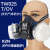重松防尘防毒面具可水洗化工硅胶电焊防烟油漆甲醛TW02S双罐 面具主体+T/OV+R2N M