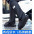 兆燊 防水鞋套 户外高筒加厚防水防雨鞋套徒步耐磨防滑脚套  黑色 XL码（43-45） 