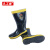 久工保 消防靴子防护胶鞋 JGB-XF014 （双） 黑色高帮 39