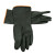 海斯迪克 HKSB07 工业耐酸碱橡胶手套 防油防水胶皮防护手套黑色长35cm （1双） 