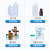 塑料试剂瓶HDPE塑料广口瓶耐高温酸碱塑料瓶分装瓶棕色塑料试剂瓶 广口125ml棕色10个