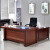 奈高办公家具老板桌办公桌油漆贴实木皮总裁桌班台经理桌1.8米含椅