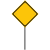 交通标志企业定制 1个 注意行车避让铝塑板1200*80