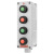 CHAXFB 防爆控制按钮盒  定制 红指示灯+绿指示灯+2个自锁按钮  电压24V