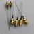 SMA-KYB1铜管射频同轴测试线 SMA母单头SFT50-1半钢RF高频测试线 0.4m