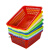 塑料框筐篮子长方形厨房洗菜篮镂空周转框沥水大号加厚配货工业品 带手把框长57×宽40×高20 颜色备注就可以