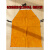 牛皮电焊围裙 焊工围裙焊接防护服 隔热防护围裙 电焊防火花围裙 60*80三拼橘色 XXXL
