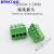 15EDGK-3.5MM插拔式对接插头绿色接线端子焊PCB板孔座2-24P小间距 4P K插头