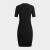 范思哲（VERSACE）Jeans Couture24春夏女士V-EMBLEM印花连衣裙 黑色 M BLACK-G89黑色 XS(160/84A)