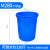 级塑料水桶带盖圆形装米面酿酒发酵加厚大号储水胶桶腌菜 蓝色M280桶装水约320斤（无盖）