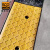 爱柯布洛 橡胶台阶斜坡垫 马路牙子路沿坡三角阶梯垫汽车爬坡垫100×30×12cm黄黑色 700545