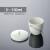 陶瓷坩埚实验室 小型坩埚杯 带盖 耐高温陶瓷杯 5 10 15 25 30 40 50 70 100 【BKMAM】5ml 陶瓷坩埚