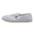 耐呗斯（NABES）防静电鞋 安全鞋 PVC柔软防滑耐磨帆布鞋男女通用 白色 43码