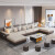 梵晟豪2024新款沙发两用乳胶免洗科技布艺现代简约家用客厅多功能 海绵款 两件套
