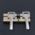 万基同润 钢质门锁芯防盗锁芯铜大门入户门锁芯2+6钥匙90偏37.5+52.5mm