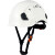 达林韦尔防砸工地安全帽带护目镜新国标建筑劳保透气救援盔印字 白色单帽