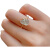 香奈蔻 SHENACOZ925银镶嵌高冰透玻璃种玉髓葫芦戒面戒指时尚精致优雅百搭款 葫芦 开口可调节