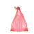 晓蝴白色塑料袋外卖打包方便袋大小号背心红色手提胶袋一次性透明袋子 32×52cm100个透明袋/红色/笑脸袋