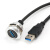 D型USB3.0母座数据线直通免焊延长双通对接固定插座面板带线模块2定制 AUSB-3.0 高速双通 银色 1m