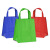 无纺布车缝手提袋培训机构教育广告宣传购物环保袋可加印Logo 红色 长32*高38*宽25cm