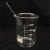 玻璃烧杯耐高温高硼硅刻度烧杯玻璃量杯化学器皿实验室用品 150ml单只价格【拍2个送1个】